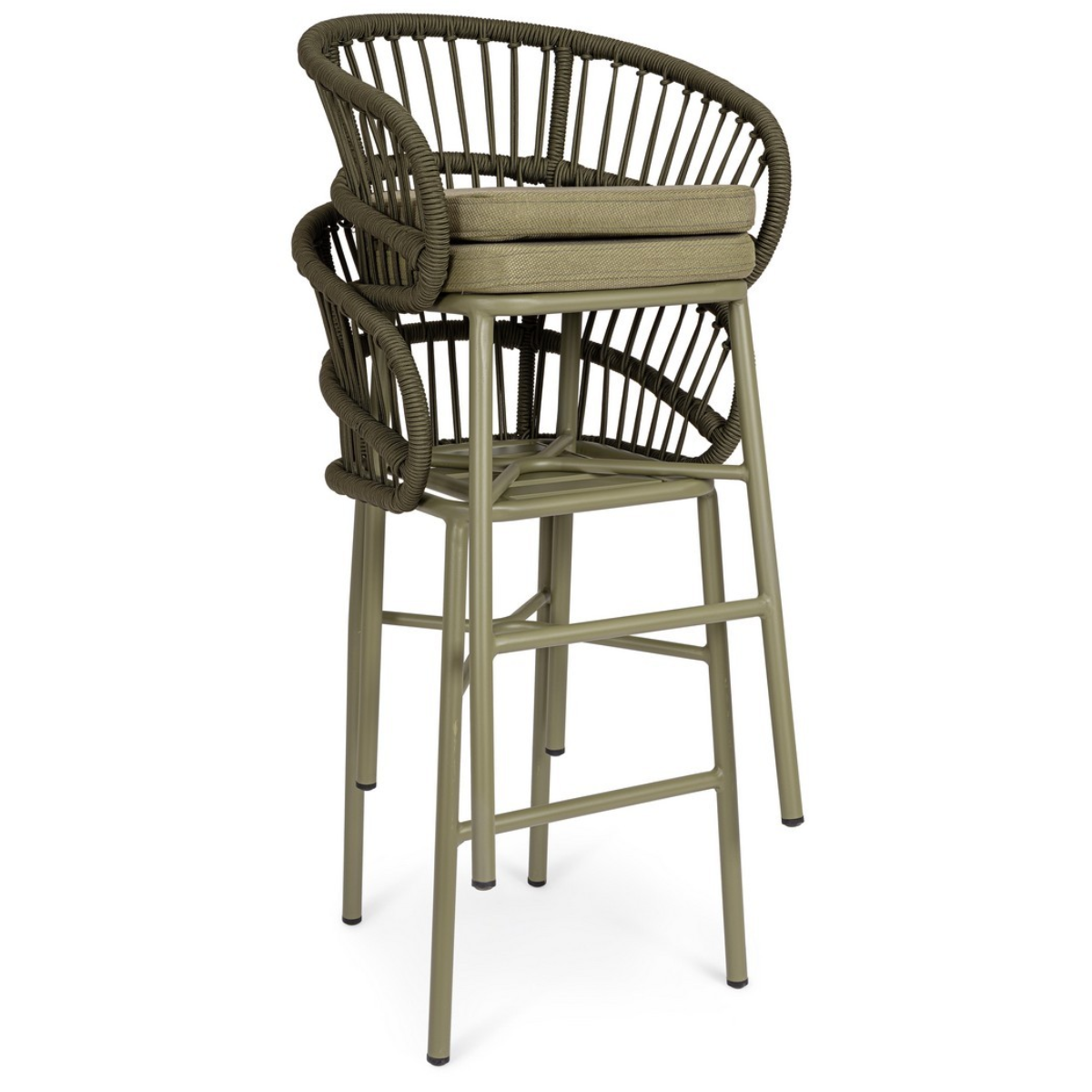 BT LASVEGAS  design Polyrattan outdoor bar stool